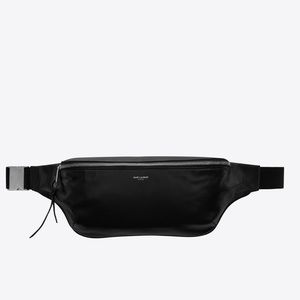 SAINT LAURENT CROSSBODY BAG IN LAMBSKIN AND COTTON (BELT BAG)